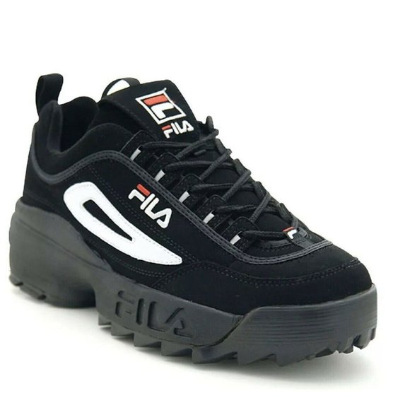 Fila Disruptor II Black Running Sneaker‎ sz 6.5 - Picture 1 of 7